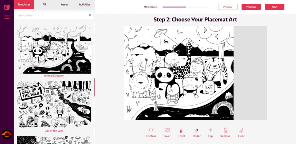 Kids menus &amp; activity placemats made simple
